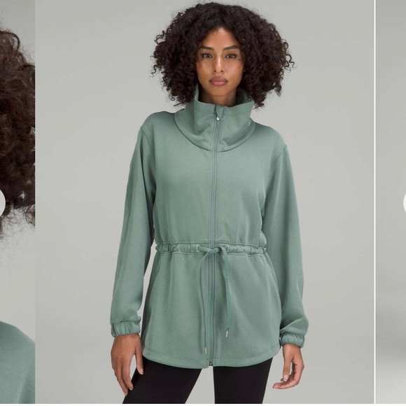 lululemon athletica Jackets & Blazers - Lululemon Softstreme Cinch-Waist Jacket Tidewater Teal Size 6